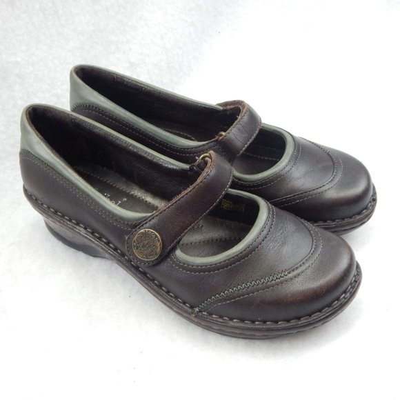 Josef Seibel Womens Brown Mary Jane Clogs Shoe Size 41 - Picture 2 of 12